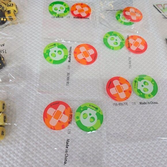 Lot Of 6 Pokemon Crown Zenith Set Of Dice V Star Magnet Marker - Picture 3 of 5